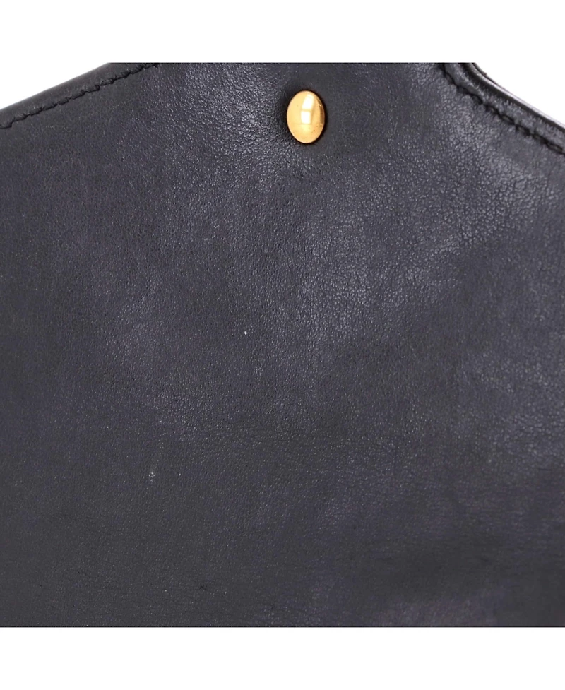 Pre-Owned Gucci Mini Gg Marmont Chain Wallet Matelasse Leather