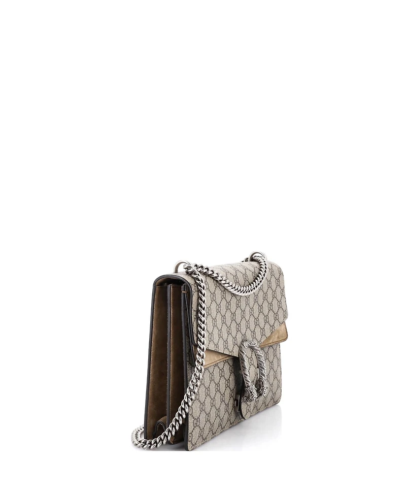 Pre-Owned Gucci Medium Dionysus Bag Gg Coated Canvas