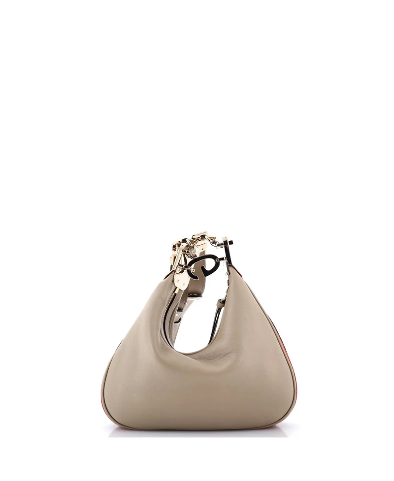 Pre-Owned Gucci Small Attache Shoulder Bag Leather