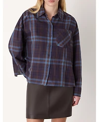 Whistles Women's Checked Brushed Cotton Shirt