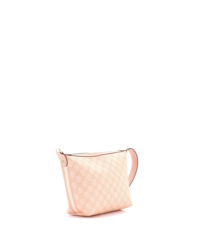 Pre-Owned Gucci Super Mini Ophidia Zip Shoulder Bag Gg Coated Canvas