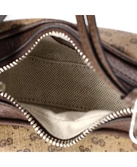 Pre-Owned Gucci Mini Attache Shoulder Bag Micro Gg Coated Canvas