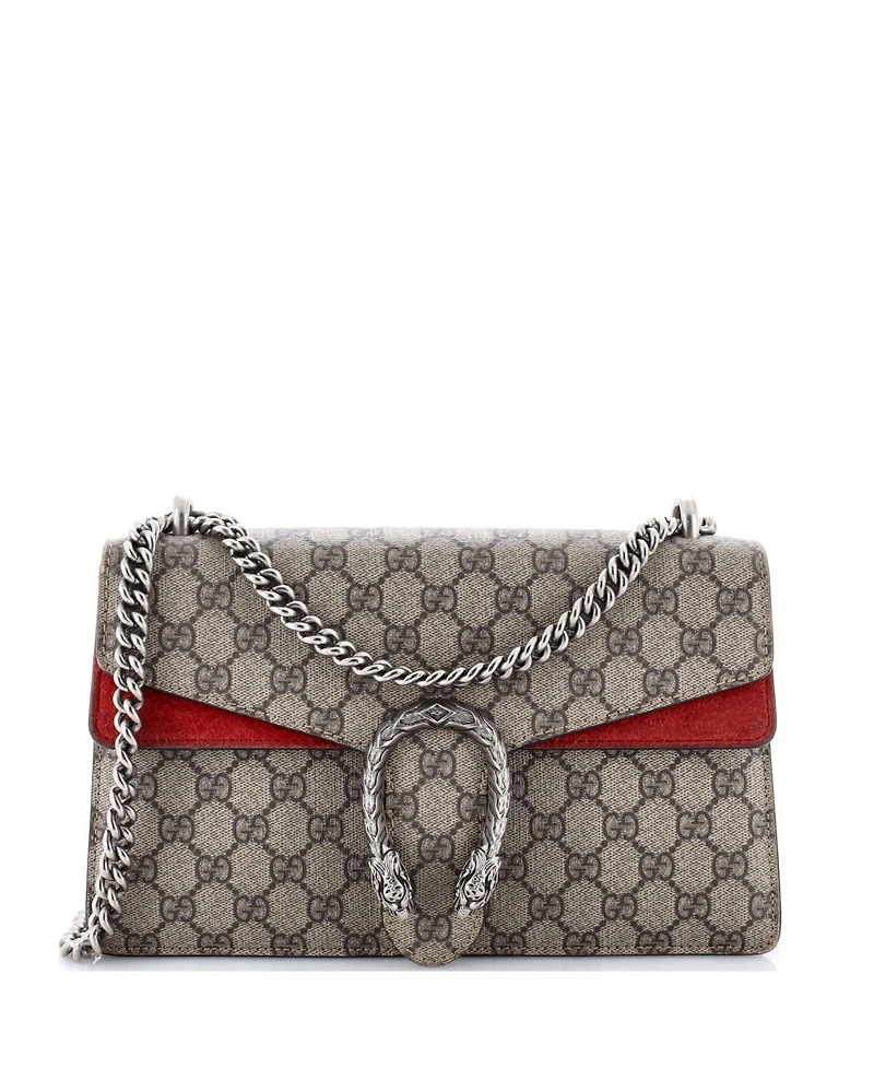 Pre-Owned Gucci Small Dionysus Bag Gg Coated Canvas