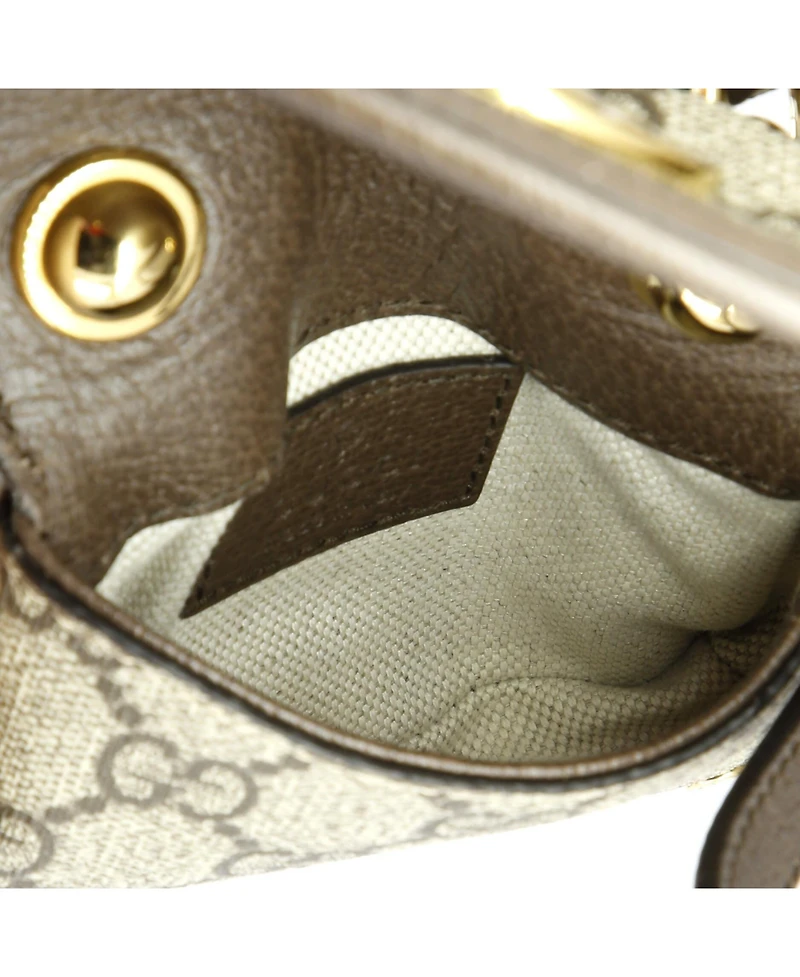 Pre-Owned Gucci Blondie Nm Card Case Wallet with Strap Gg Coated Canvas