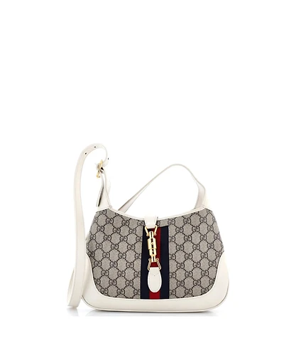 Pre-Owned Gucci Small Jackie 1961 Hobo Gg Coated Canvas