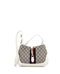 Pre-Owned Gucci Small Jackie 1961 Hobo Gg Coated Canvas
