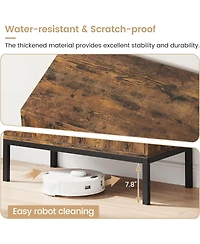 gaomon Set of 2 Sideboards with Fluted Glass Doors, 31.5" Wide Buffet Cabinet with Adjustable Shelves & Metal Legs, for Entryway, Living Room & D