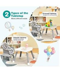 Sugift 6 in 1 Convertible Baby High Chair with Adjustable Tray