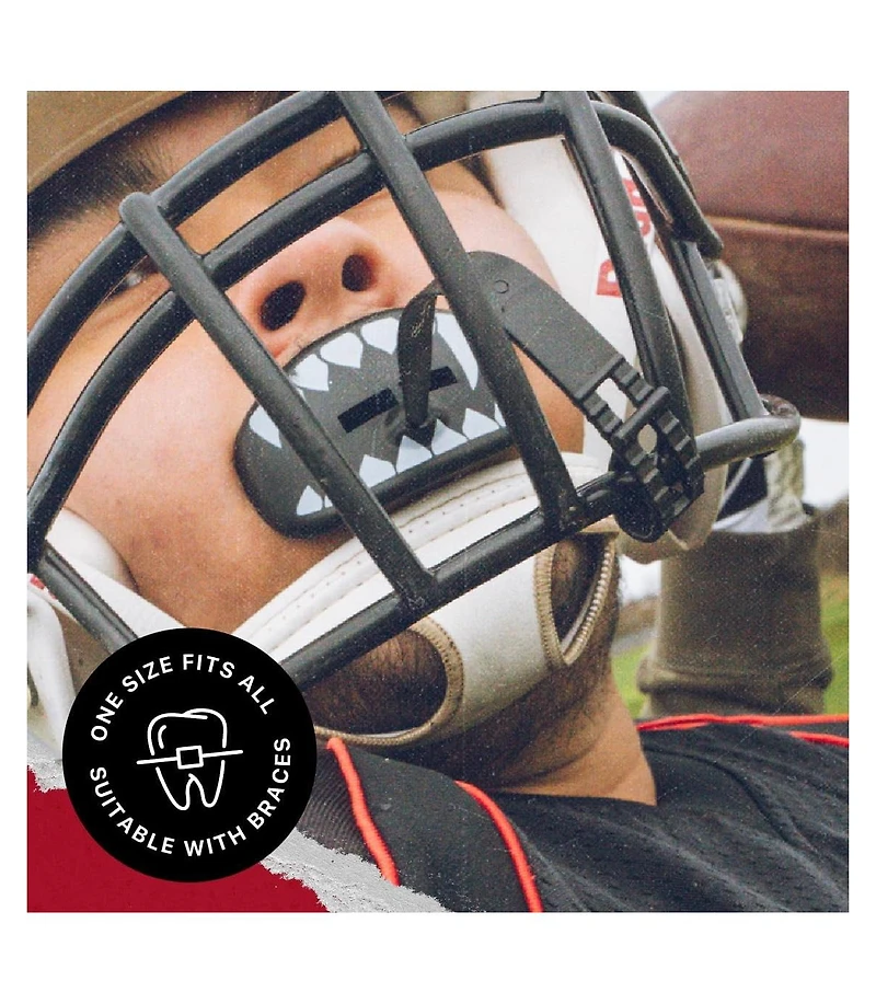 SafeJawz Extro Lip Guard Protector Mouthpiece with Detachable Strap for