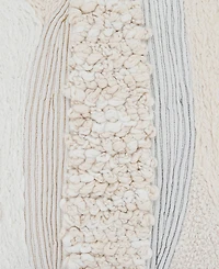 Saro Lifestyle Embroidered Stripe Decorative Pillow, 18" x 18"