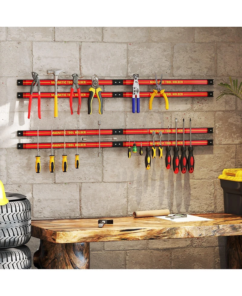 Sugift 18 Inch Magnetic Tool Holder Strip with Mounting Screws