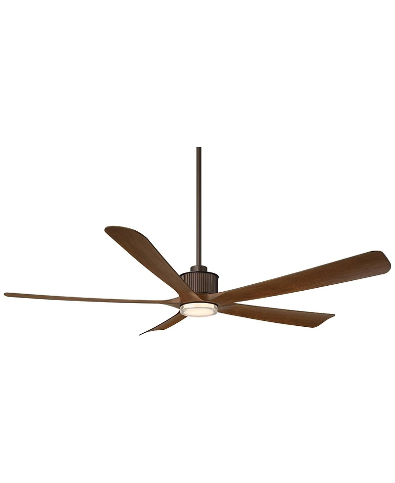 Casa Vieja 60" Hex and Koa Led Ceiling Fan with Remote