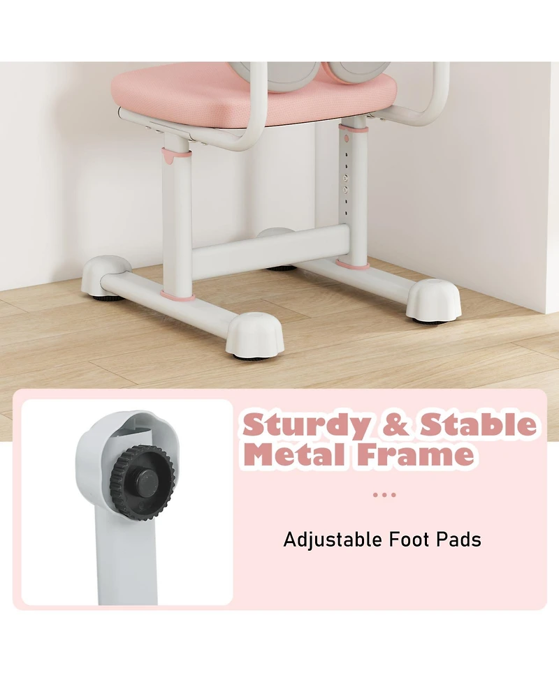 Sugift Kids Desk Chair with Double Back Support and Adjustable Height