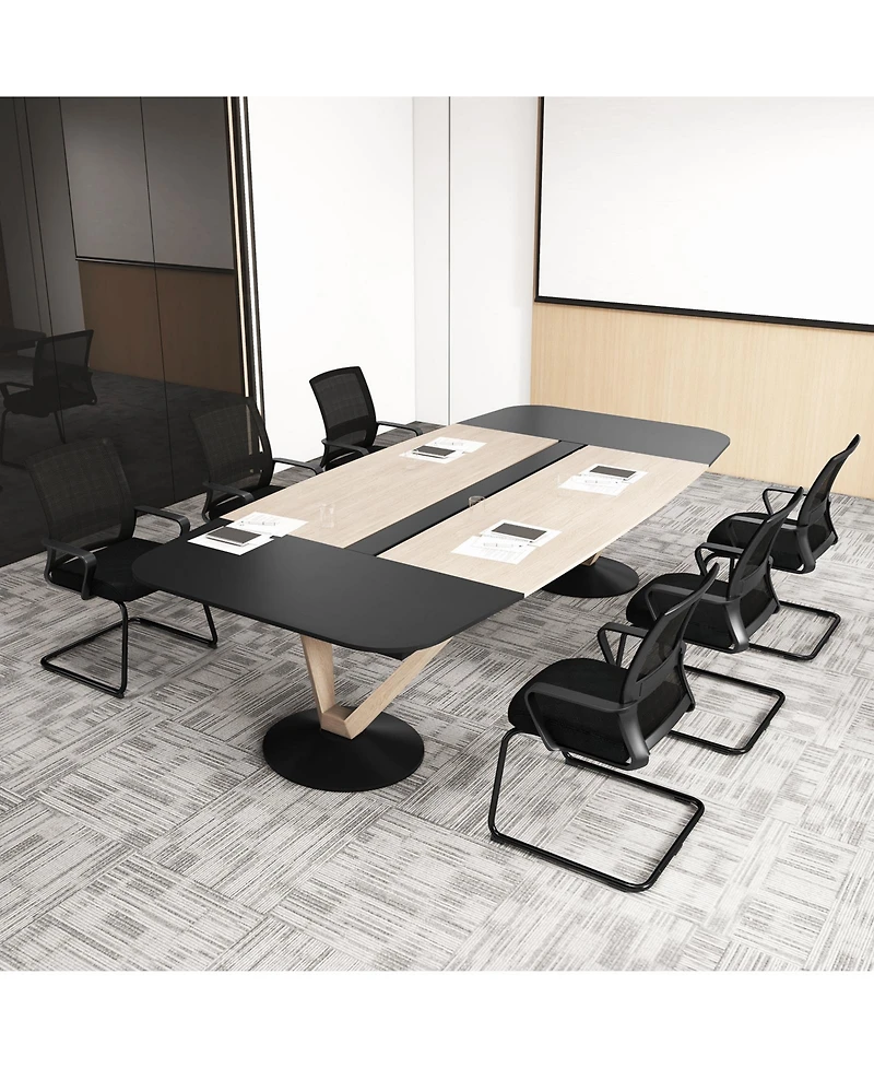 Sugift Office Guest Chair with Lumbar Support for Waiting Areas