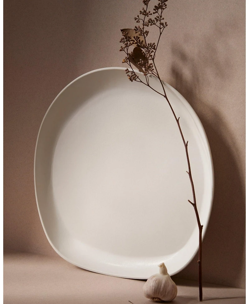 Gharyan Stoneware, Stoneware Serving Platter | Round Dadasi