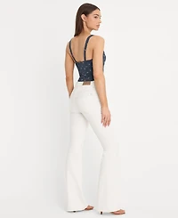 Good American Women's Mid-Rise Flared-Leg Jeans