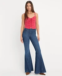 Good American Women's High-Rise Flared-Leg Jeans