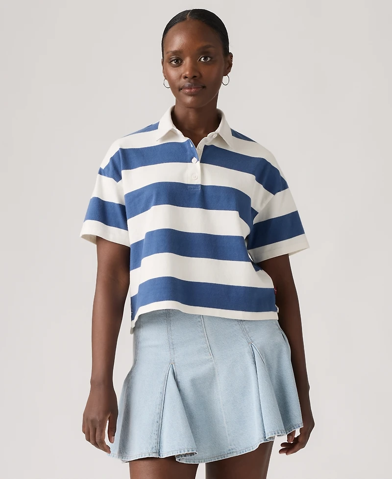 Levi's Women's Short-Sleeve Striped Polo-Shirt