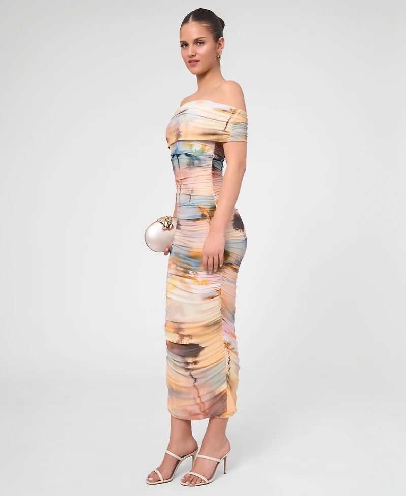 Rachel Roy Women's Abstract-Print Midi Dress