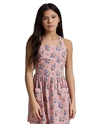 Polo Ralph Lauren Girls' 7-16 Striped Square Neck Seersucker Dress