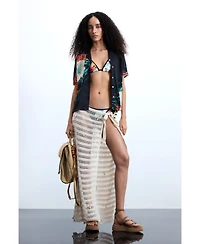 Desigual Women's Openwork pareo with appliques