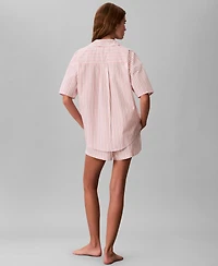 Calvin Klein Women's Striped Pull-On Shorts