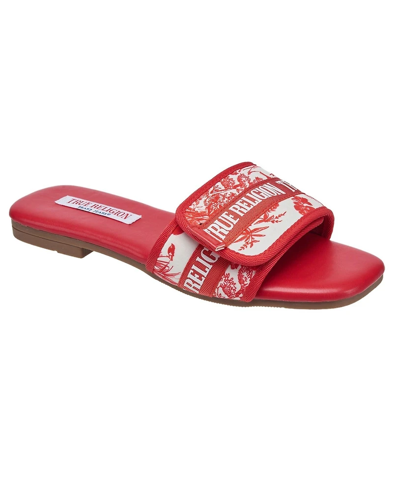 True Religion Women's Missy Logo Adjustable Sandal