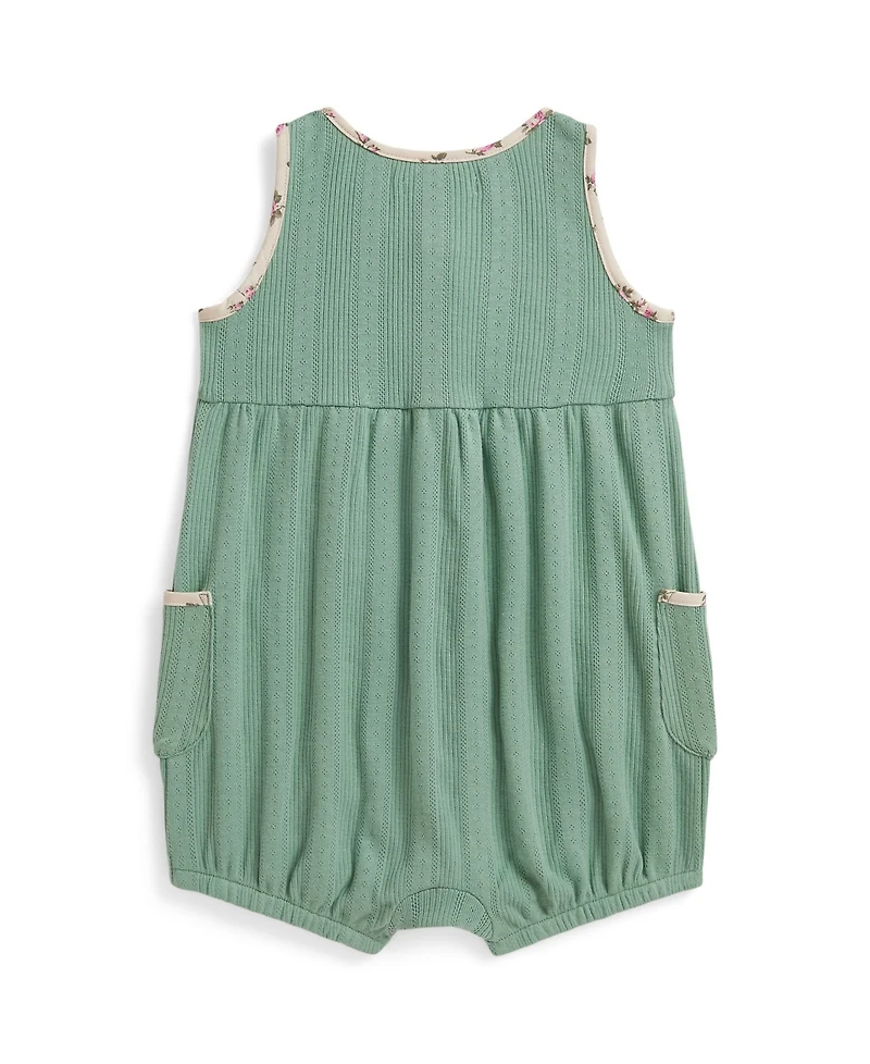 Polo Ralph Lauren Baby Girls' Pointelle Bubble Shortall