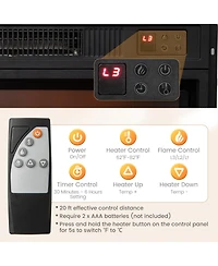 Sugift Fireplace Tv Stand for TVs up to 65 in with Cabinets and Remote