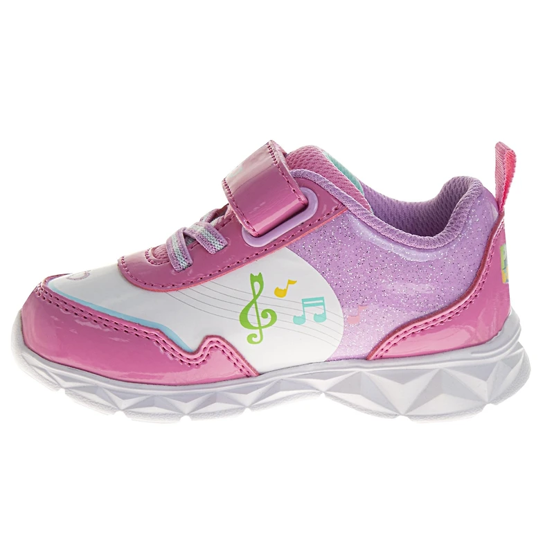 Gabby's Dollhouse Big Girls Light Up Fashion Sneakers.