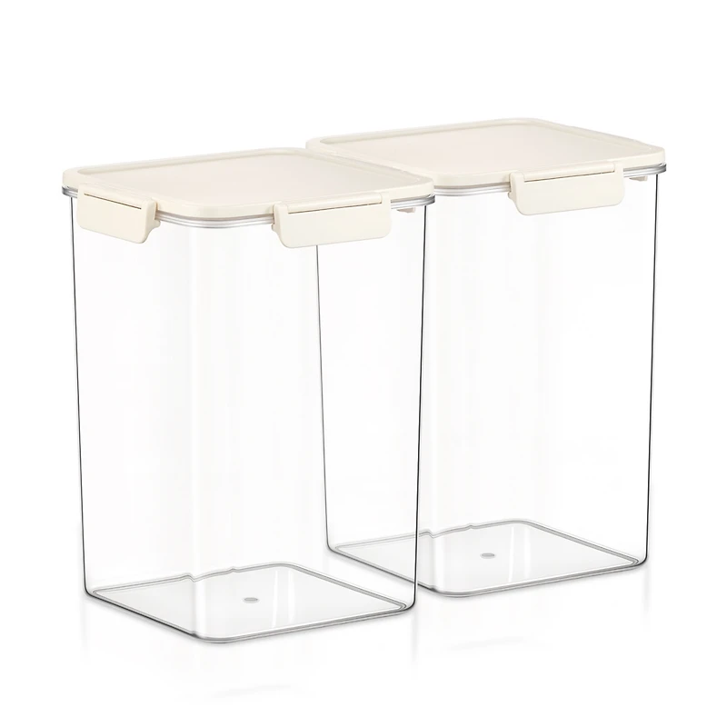 Sorbus Pack 4500ml/158.73oz Clear Stackable Airtight Food Storage Containers for Pantry, Rice, Pasta