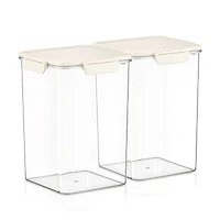 Sorbus Pack 4500ml/158.73oz Clear Stackable Airtight Food Storage Containers for Pantry, Rice, Pasta