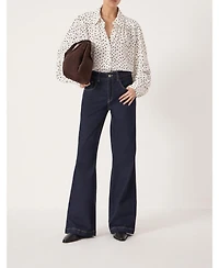 Hush Women's Sigrid Polka Dot Long Sleeve Shirt