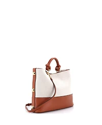 Pre-Owned Salvatore Ferragamo Glam Tote Bag Canvas and Leather