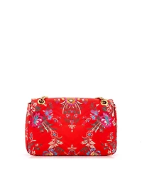 Pre-Owned Gucci Medium Gg Marmont Flap Bag Matelasse Floral Jacquard