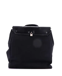 Pre-Owned HERMES Gm Herbag Toile and Leather