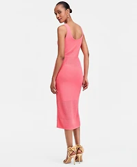 I.n.c. International Concepts Women's Sleeveless Perforated Sweater Dress, Macy's Exclusive