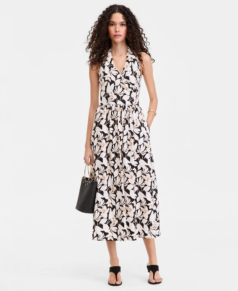 I.n.c. International Concepts Women's Halter Midi Dress, Macy's Exclusive