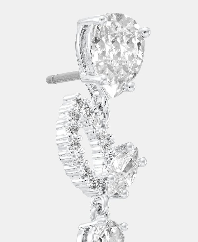 Givenchy Cubic Zirconia Linear Earrings