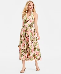 I.n.c. International Concepts Women's Halter Midi Dress, Macy's Exclusive