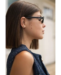 Classicharms Atlas Crystal Square Stud Earrings