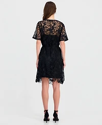 I.n.c. International Concepts Women's Short-Sleeve Lace Dress, Macy's Exclusive