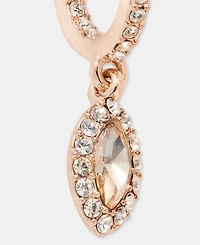 Givenchy Pave & Stone Charm Hoop Earrings