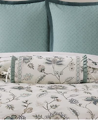 J Queen New York Blossom View Neckroll Decorative Pillow, 7" x 17"