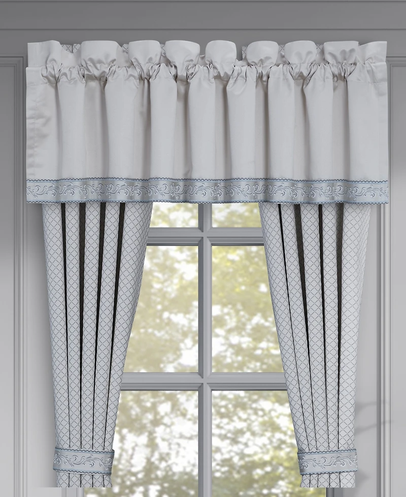 J Queen New York Boulevard Window Straight Valance, 18" x 88"