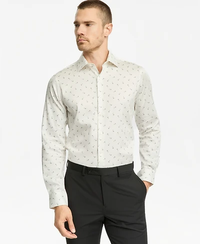 Bar Iii Men's Slim-Fit Printed Dress Shirt, Macy's Exclusive