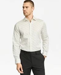 Bar Iii Men's Slim-Fit Printed Dress Shirt, Macy's Exclusive