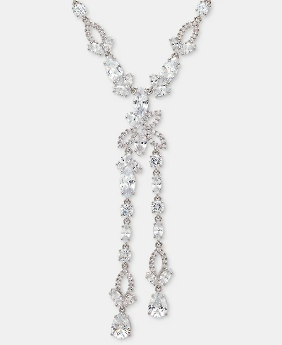 Givenchy Cubic Zirconia Lariat Necklace, 16" + 3" extender