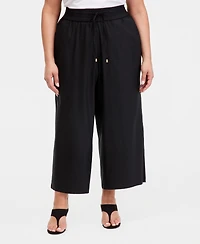 I.n.c. International Concepts Plus High Rise Cropped Wide Leg Pants, Macy's Exclusive