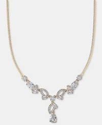 Givenchy Cubic Zirconia Lariat Necklace, 16" + 3" extender